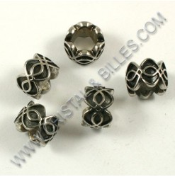 Bead 7.5x11mm, Stainless -...