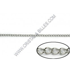 Twist oval 6x4mm, Stainless...