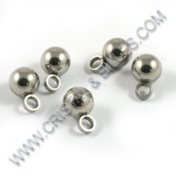 Charm ball 6mm, Stainless...