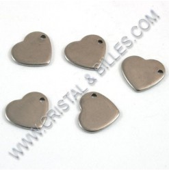 Charm heart 11x10mm,...