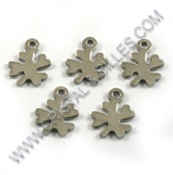 Charm clover leaf 10x08mm,...