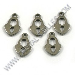 Charm heart 10x07mm,...