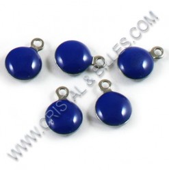 Charm painted 4mm, Blue,...