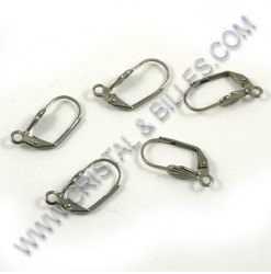 Earring lever leaf 18x4mm,...