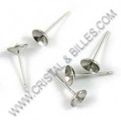 Ear stud bowl 06mm with...