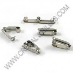 Fermoir snap 13x3.5mm, Inox...