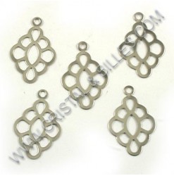 Pendentif 23x15mm, Acier...