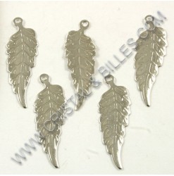 Pendentif feuille 9x29mm,...