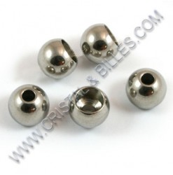Cord end 09x07mm, Stainless...