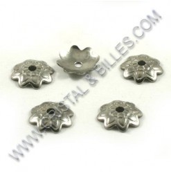 Bead cap 07mm, Stainless...