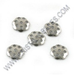 Bead cap 06mm, Stainless...
