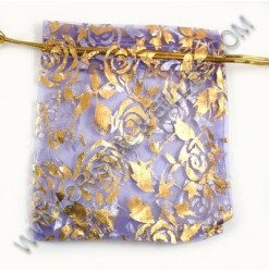 Organza 10X12cm, Purple-...