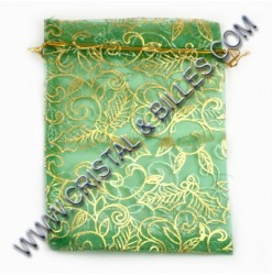 Organza 12X18cm, Vert -...