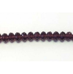 Rondelle Purple 6x8mm - Qty...