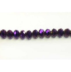 Rondelle Purple met. 8x10mm...