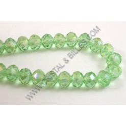 Rondelle Vert pâle AB 4x6mm...