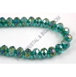 Rondelle Emerald AB 4x6mm -...