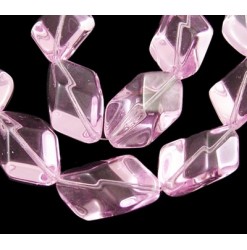 Glass Pink 21 x13mm - Qty :...