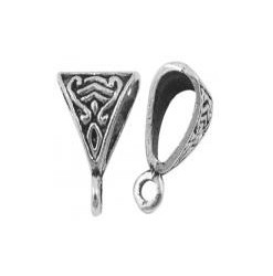 Bail 15.5x10mm, Antique silver