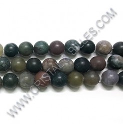 Agate indienne mât 08mm -...