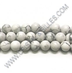 Howlite White, 06mm -...