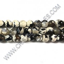 Fire agate White and black,...