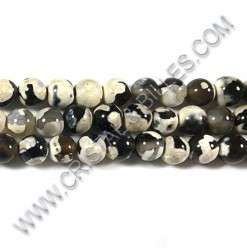 Fire agate white and black,...