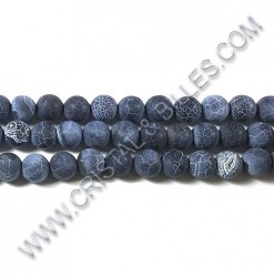 Crackle agate Dark blue...