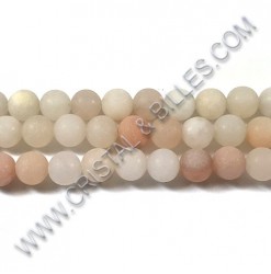 Aventurine peach matte 10mm...