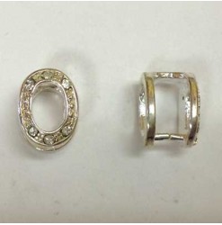 Bélière beigne 12x9mm, Argent