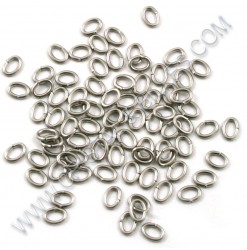 Jumpring 3x4mm, Stainless -...