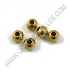 Beads 06mm, Stainless Gold...