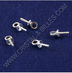 Beliere tige 7x3mm, Argent