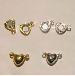 Clasp Magnetic heart 10mm,...