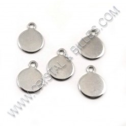 Charm plate 8mm, Stainless...