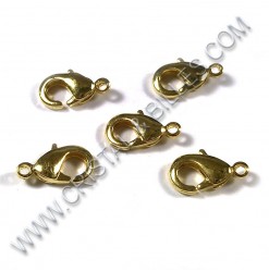 Clasp lobster 10mm, Gold