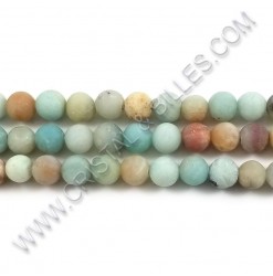 Amazonite mât 06mm -...