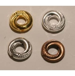 Metal bead ring 15mm, Gold...
