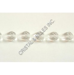 Glass bead faceted drop 14...