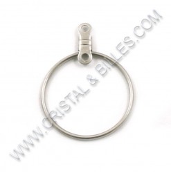 Ear hoop 20mm, Stainless -...