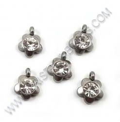 Charm flower 9 x 7mm,...