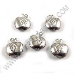 Breloque pomme 13 x 11mm,...