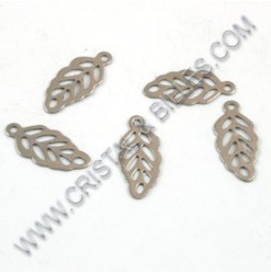 Charm leaf 13x6mm,...