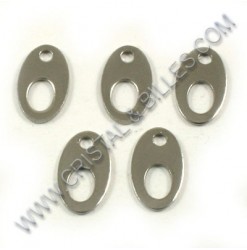 Charm 12x07mm, Stainless...