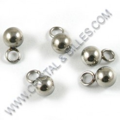 Charm ball 4mm, Stainless...