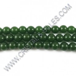 Jasper Vert 10mm - Qté : +-15"