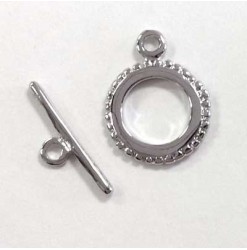 Clasp toggle 17mm, Nickel