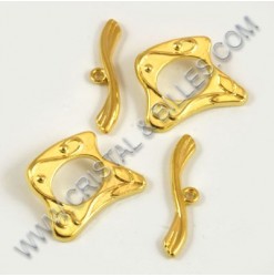 Clasp toggle 30mm, Gold