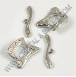 Clasp toggle 30mm, Nickel