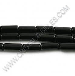 Glass tube 15x6mm, Black -...